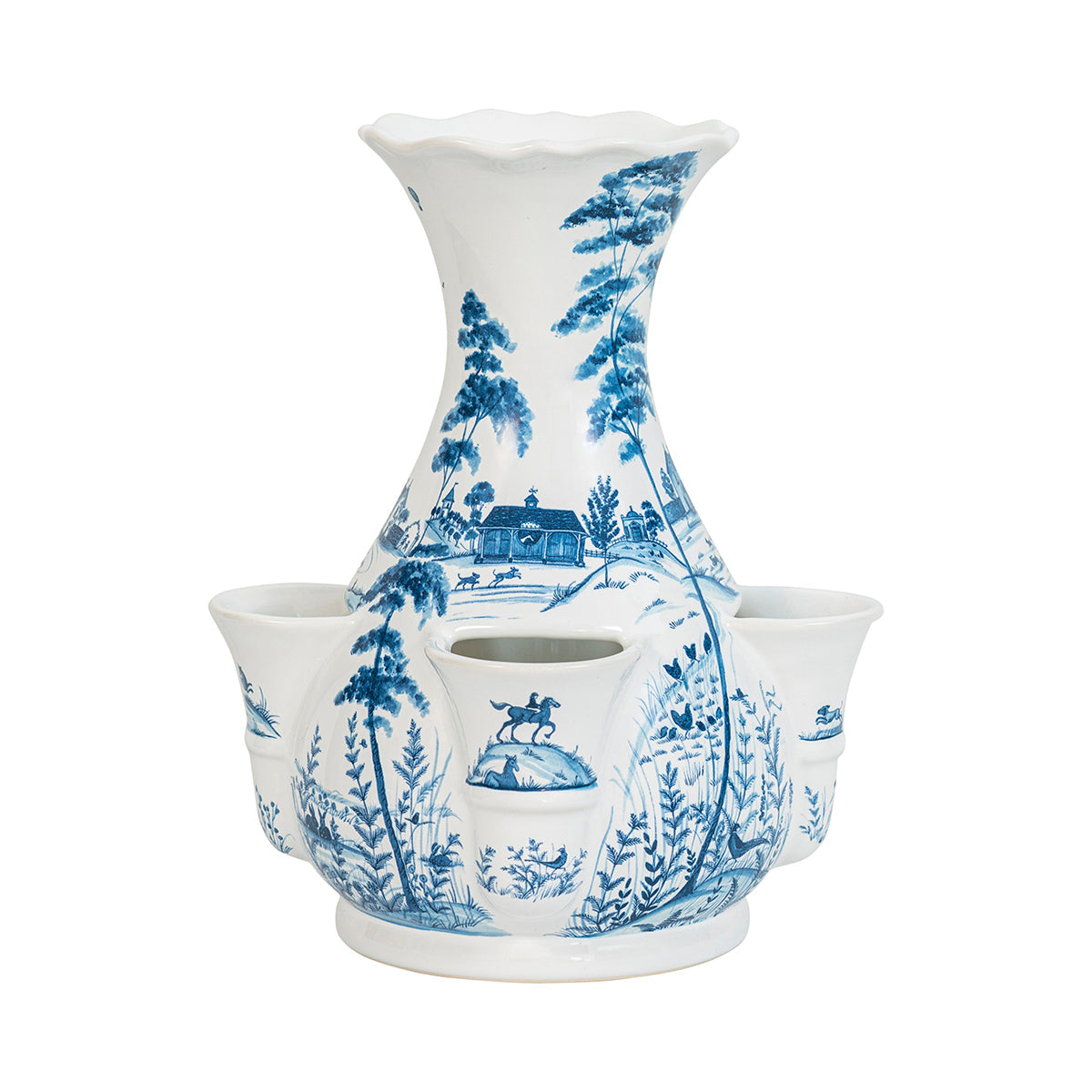 Juliska Country Estate 11.5" Tulipiere Vase, Delft Blue