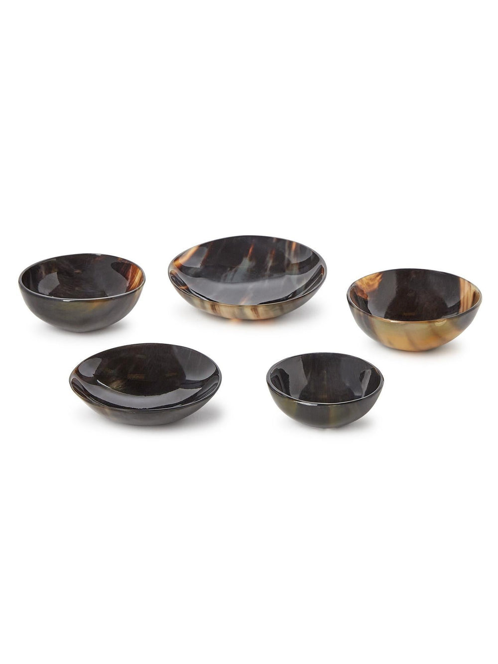 Dallis Horn Trinket Bowls, Set of 5