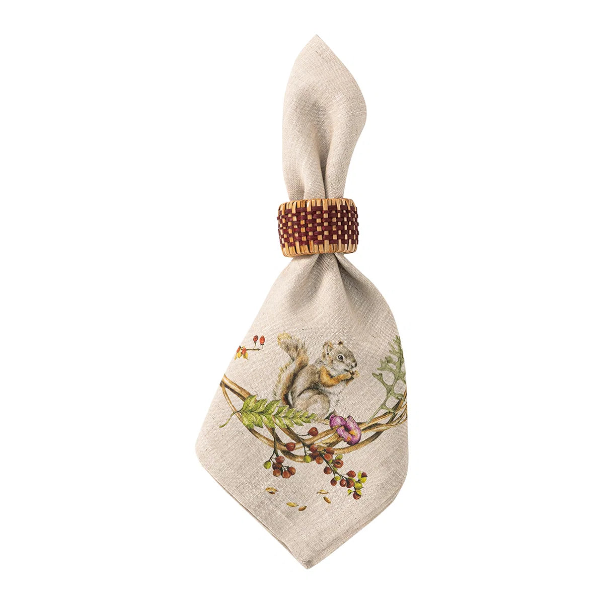 Juliska Forest Walk Animal Napkin, Set of 4