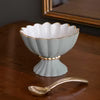 Beatriz Ball Encanto Vienna Mini Pedestal with Spoon, Slate & White