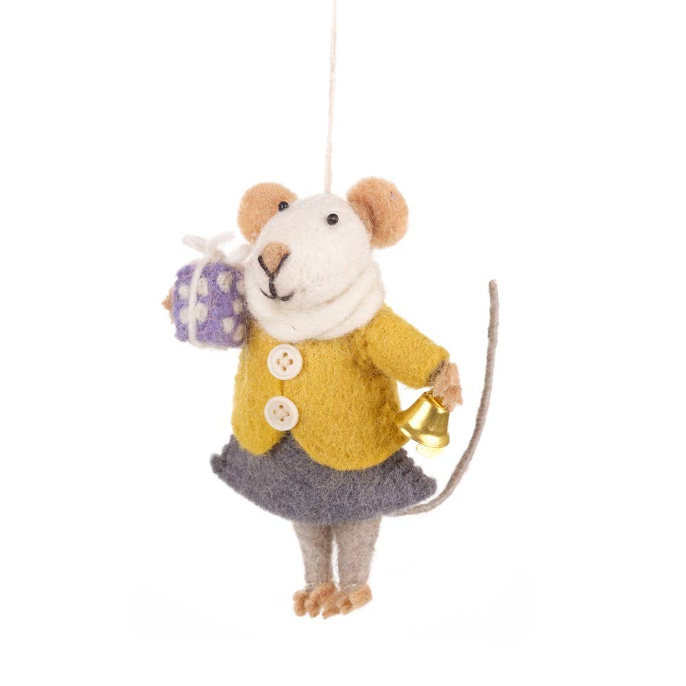 Margaret the Mouse Felt Ornament