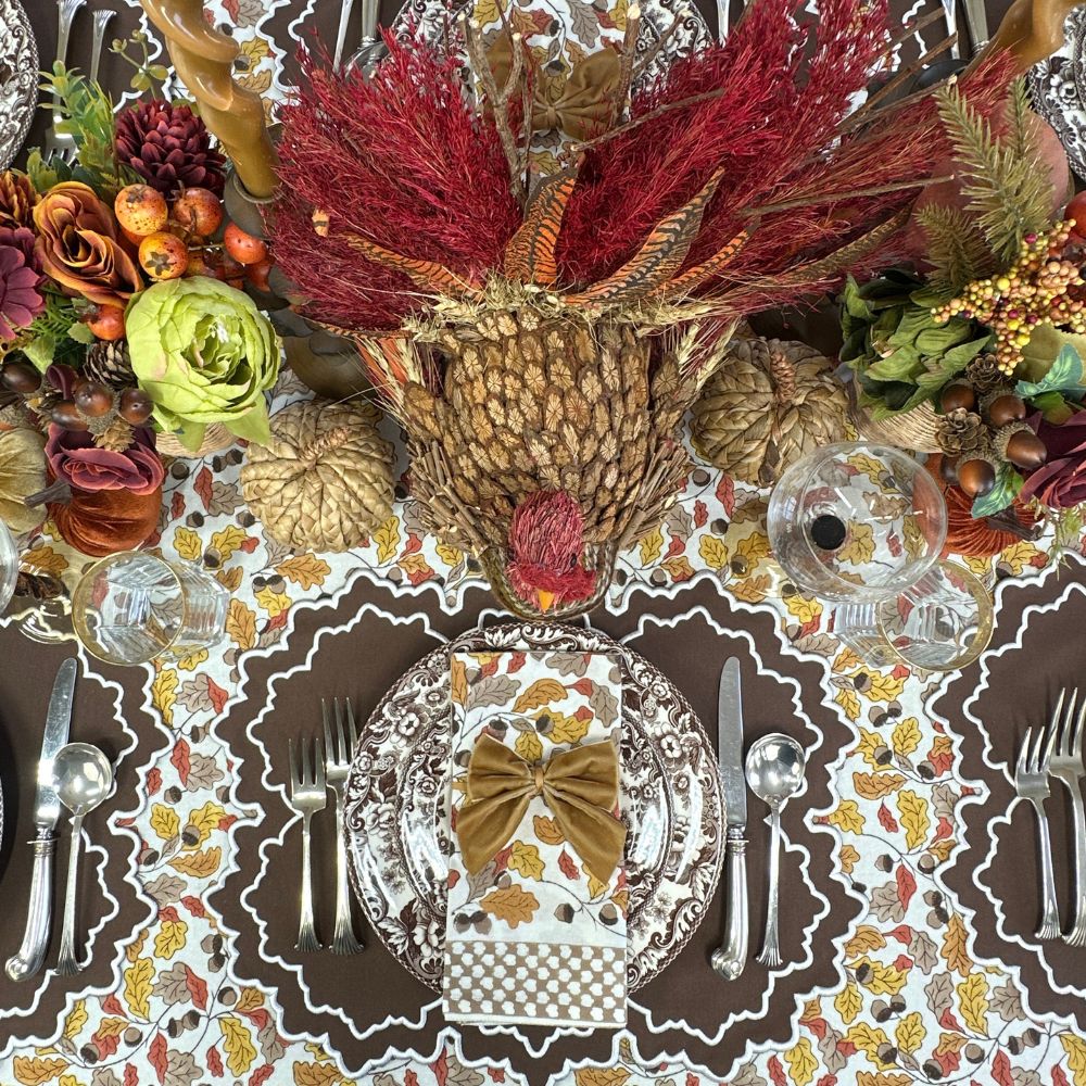 Acorns & Leaves Napkins, Set of 4