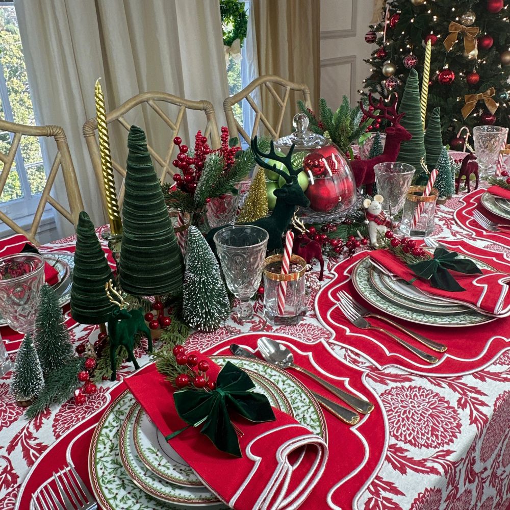 Belle Napkin, Red, Set of 4