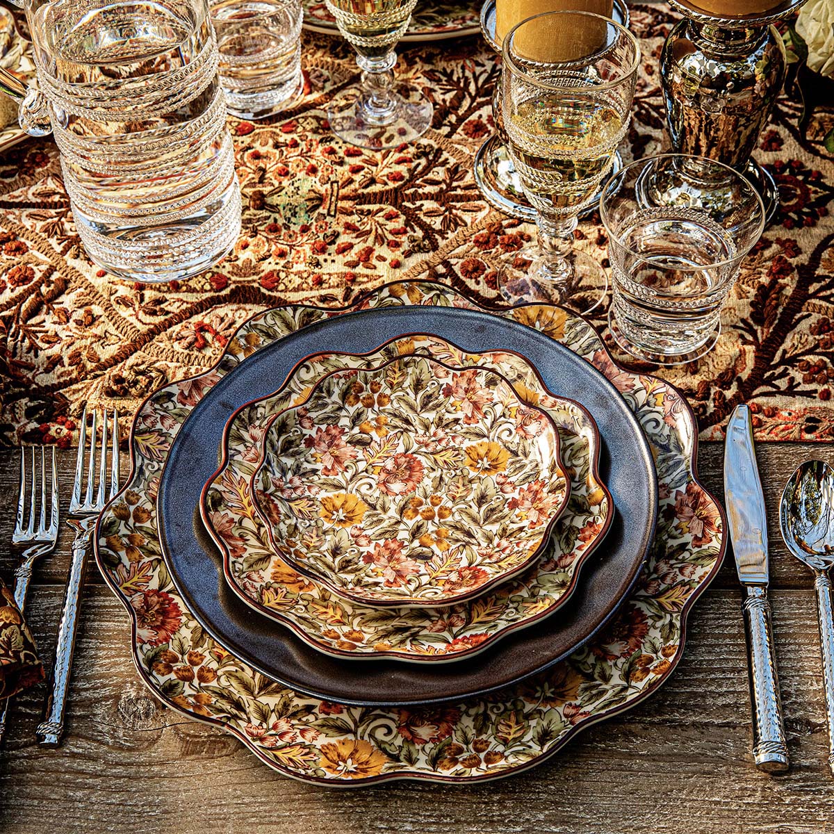 Juliska Willa Dessert/Salad Plate, Amber
