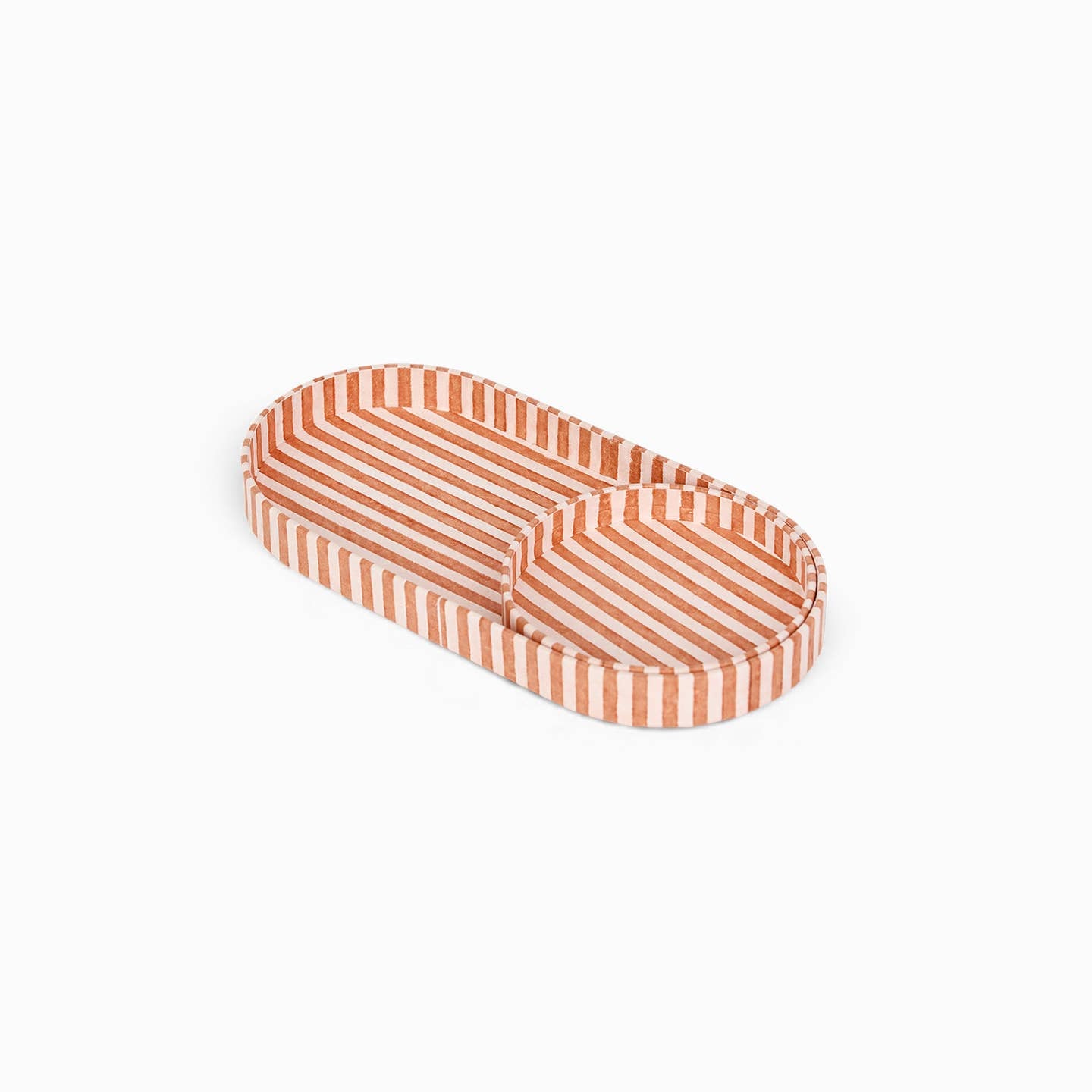 Shayla Stripe Trays, Umber, Set of 2