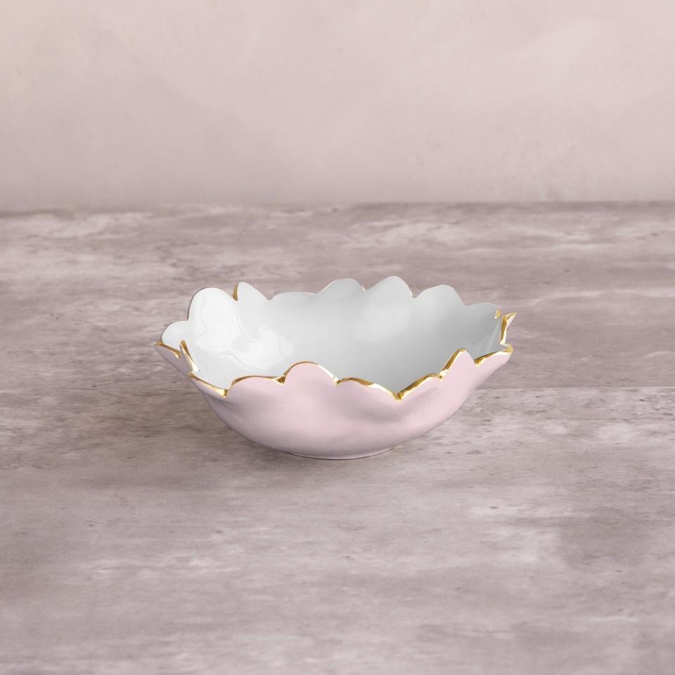 Beatriz Ball Colette Mini Round Bowl, Camellia & White