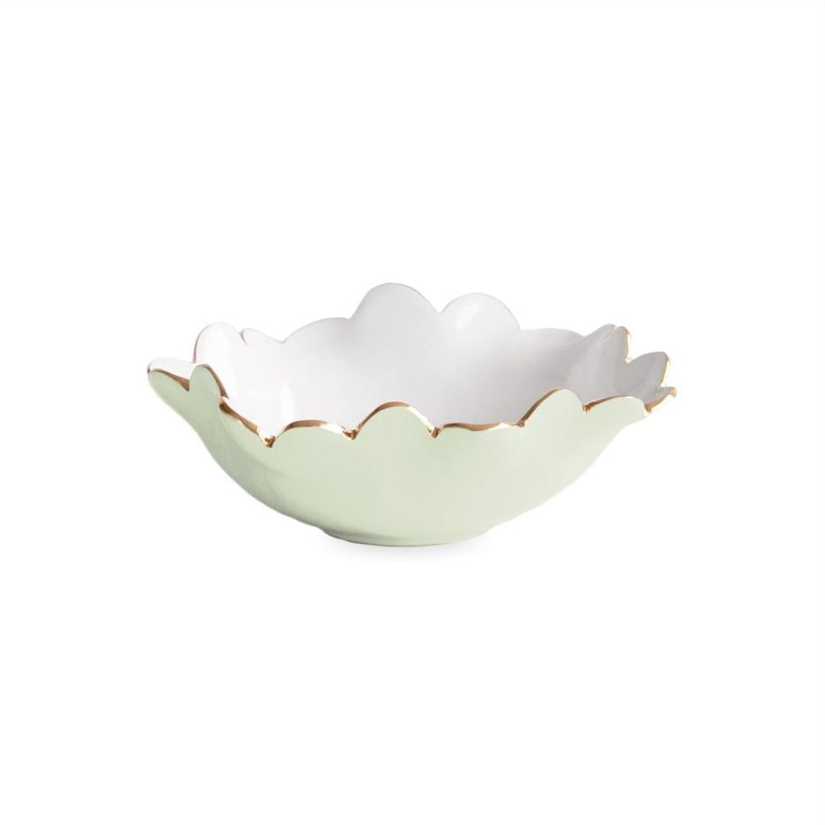 Beatriz Ball Colette Mini Round Bowl, Pistachio & White