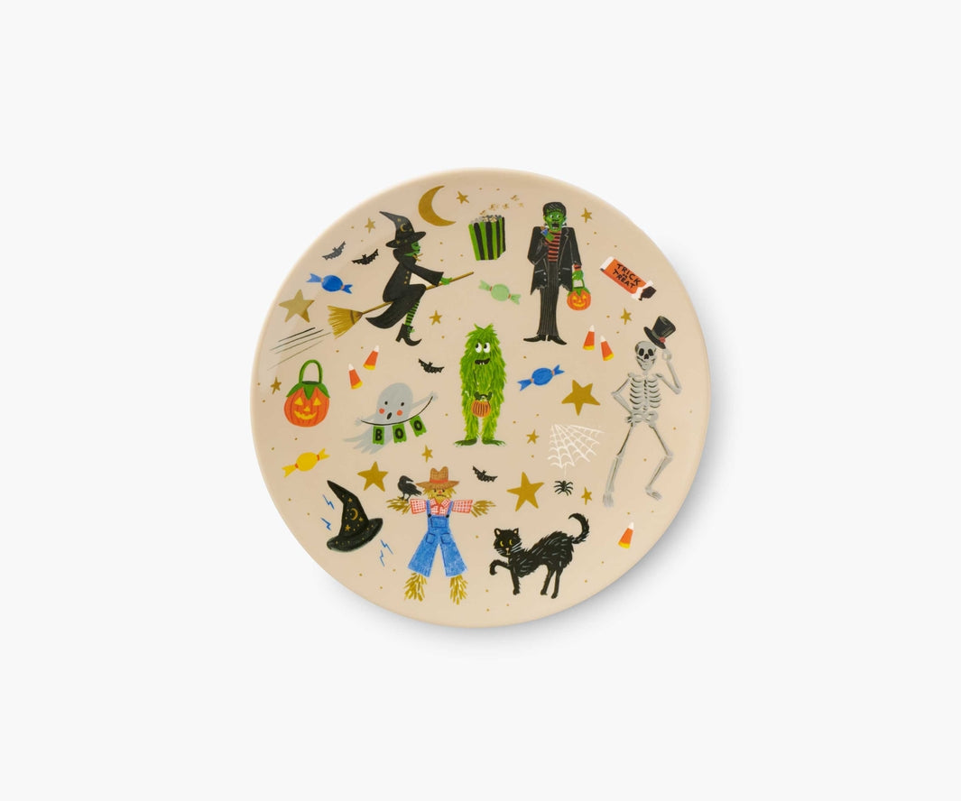 Halloween Parade Melamine Assorted Dessert Plates