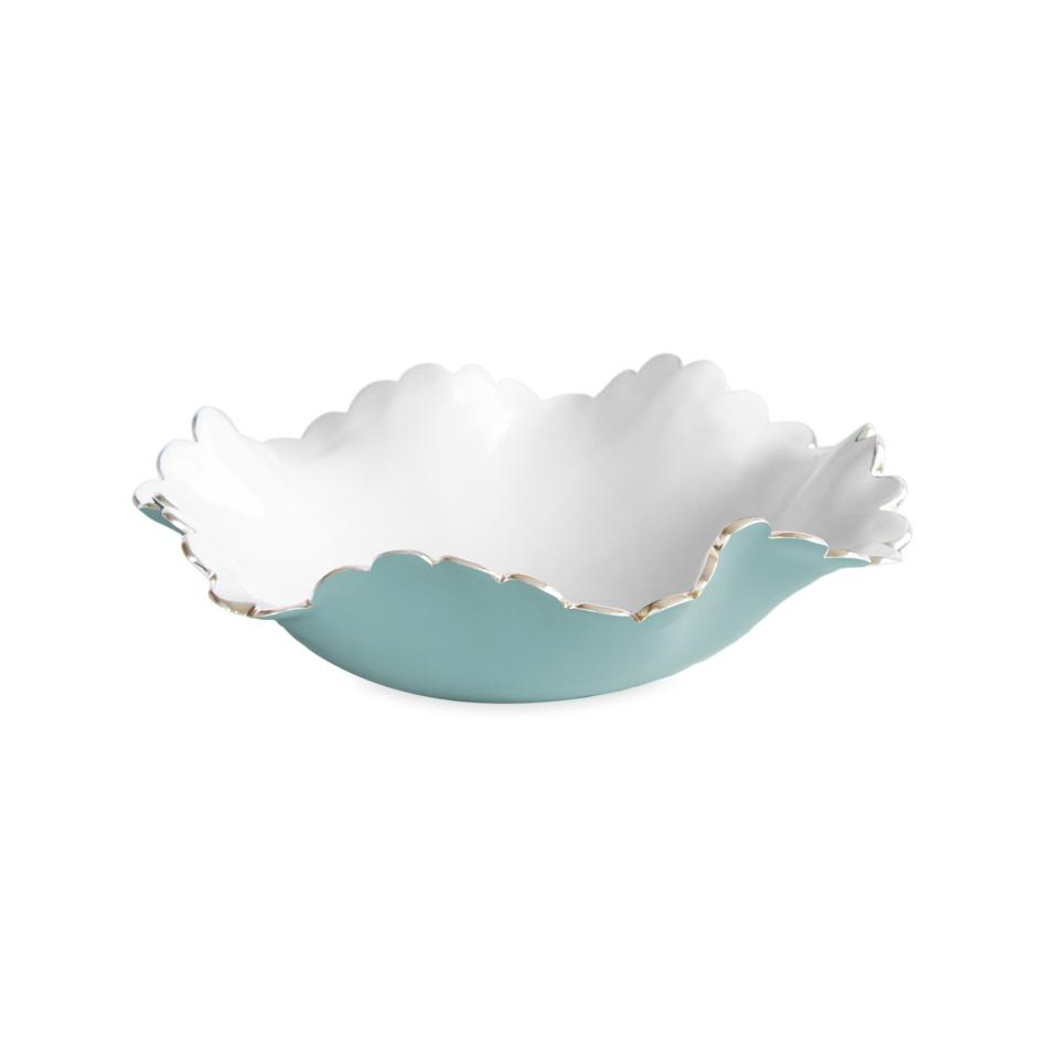 Beatriz Ball Colette Medium Bowl (Turquoise and White