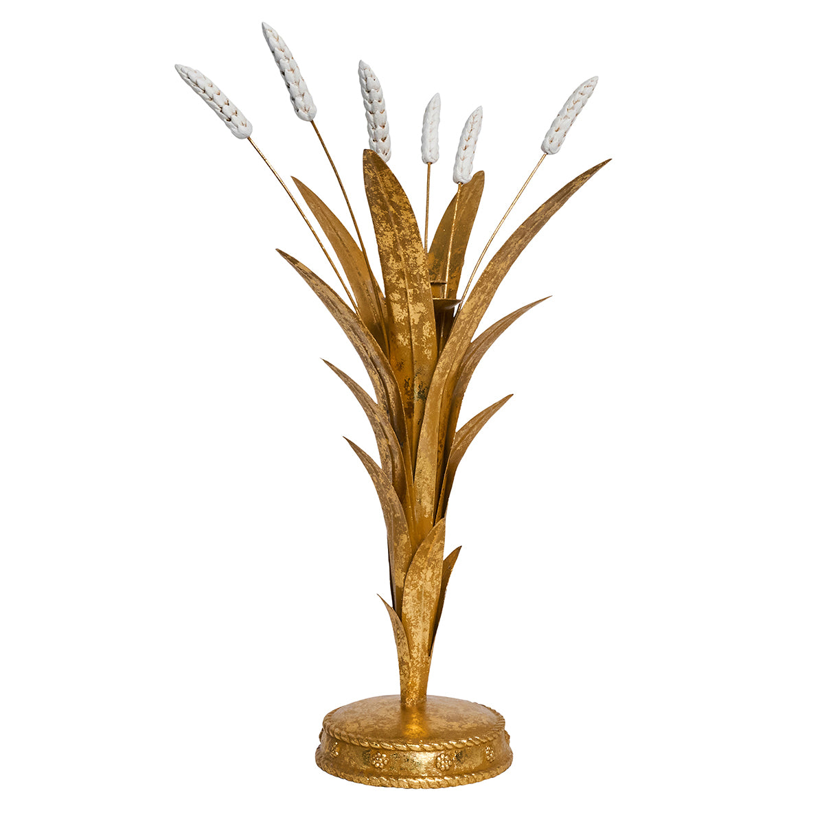 Juliska Forest Walk Wheat 17" Candlestick, Gold