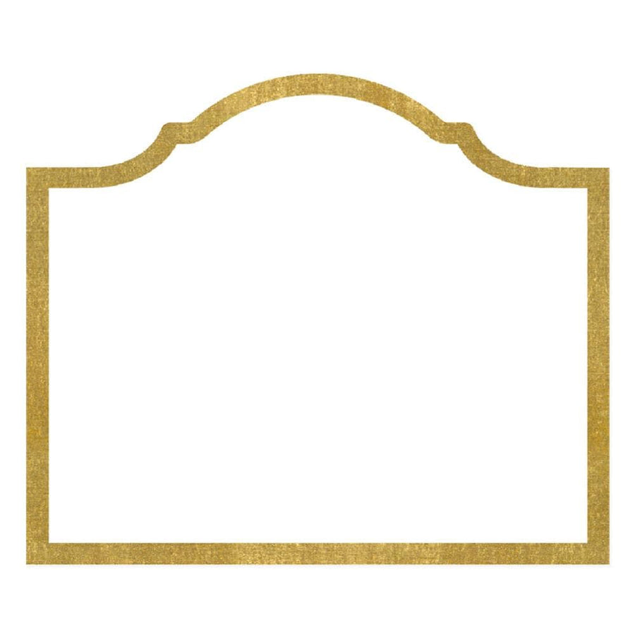 Caspari Arch Die-Cut Place Cards in Gold Foil