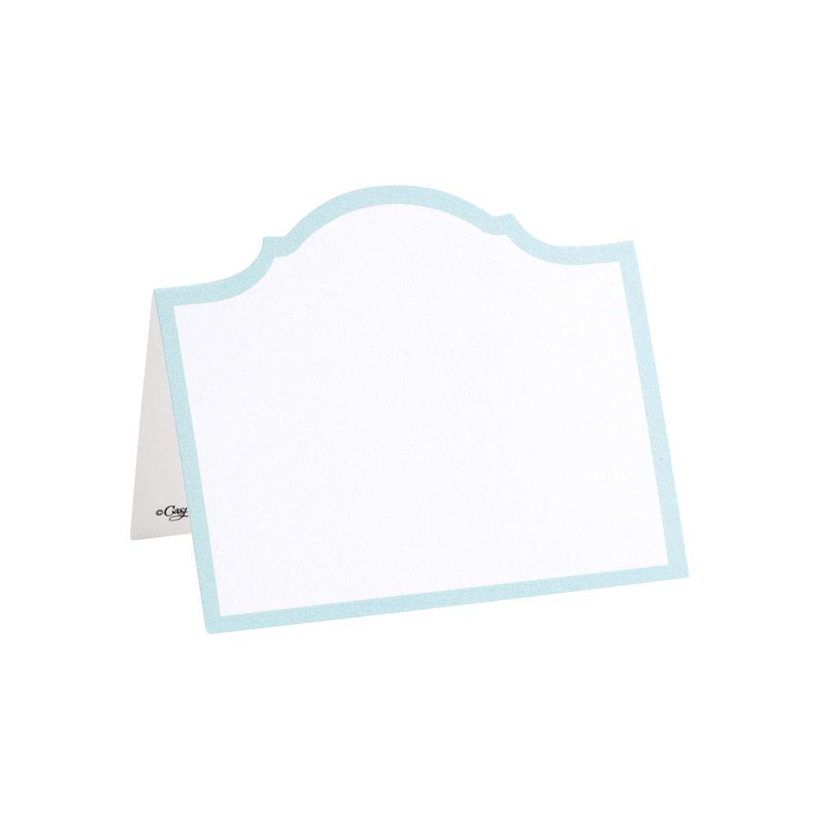 Caspari Arch Die-Cut Place Cards in Robin's Egg Blue