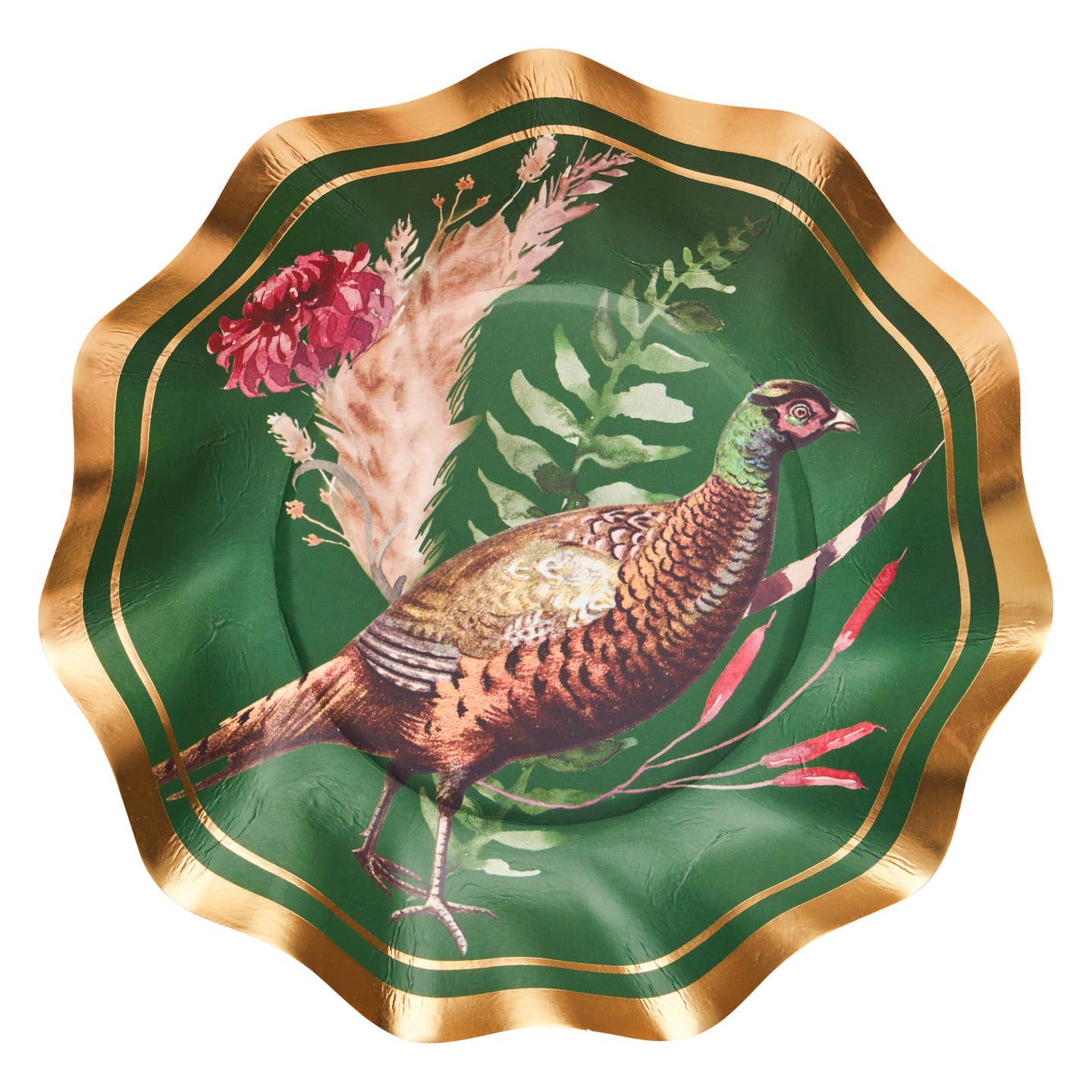 Feather Grove Wavy Paper Appetizer/Dessert Bowl, Pack of 8