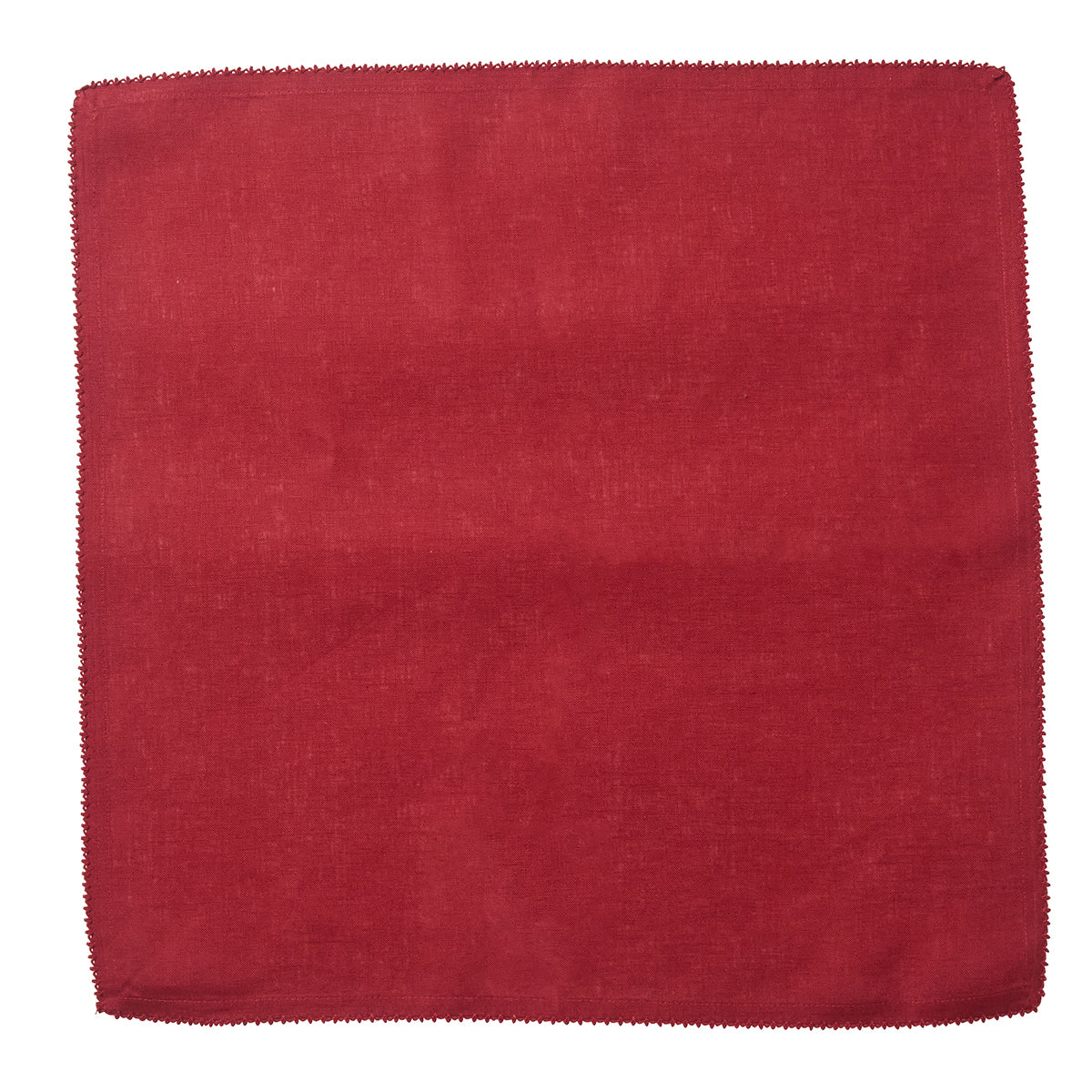 Juliska Berry Scallop Napkins, Set of 4, Ruby