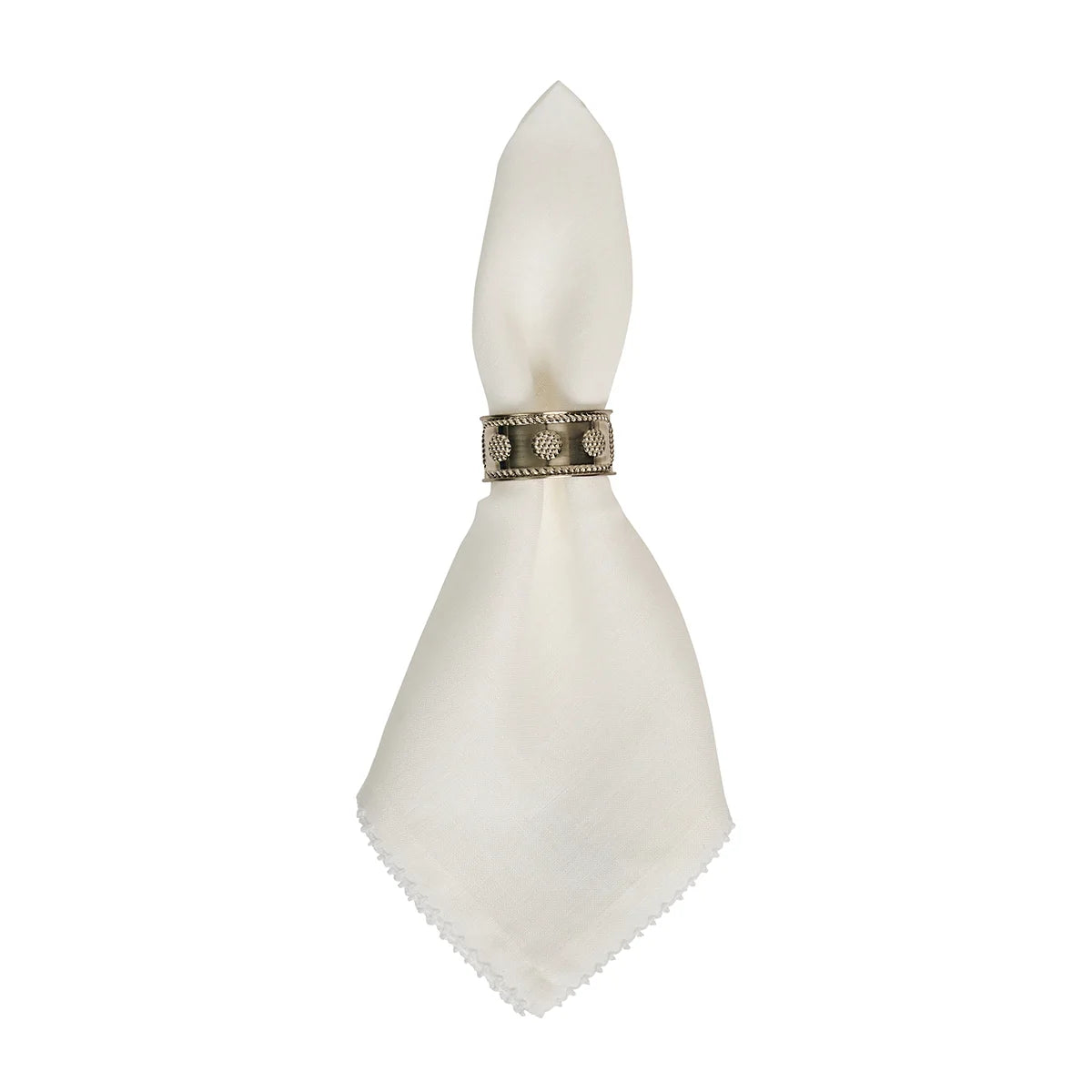Juliska Berry Scallop Napkins, Set of 4, White