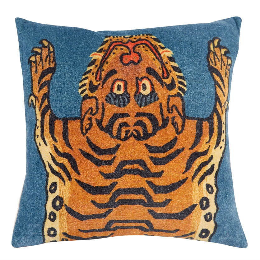 Tibetan Tiger Cushion, 18 x 18