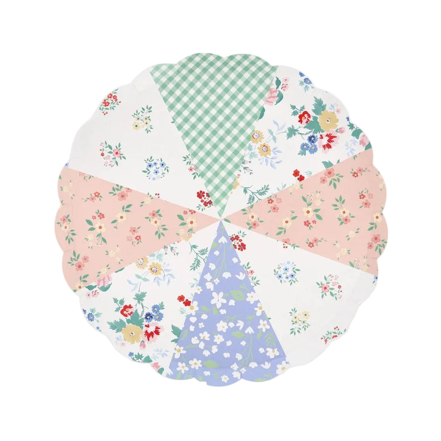 Meri Meri Patchwork Paper Side Plates