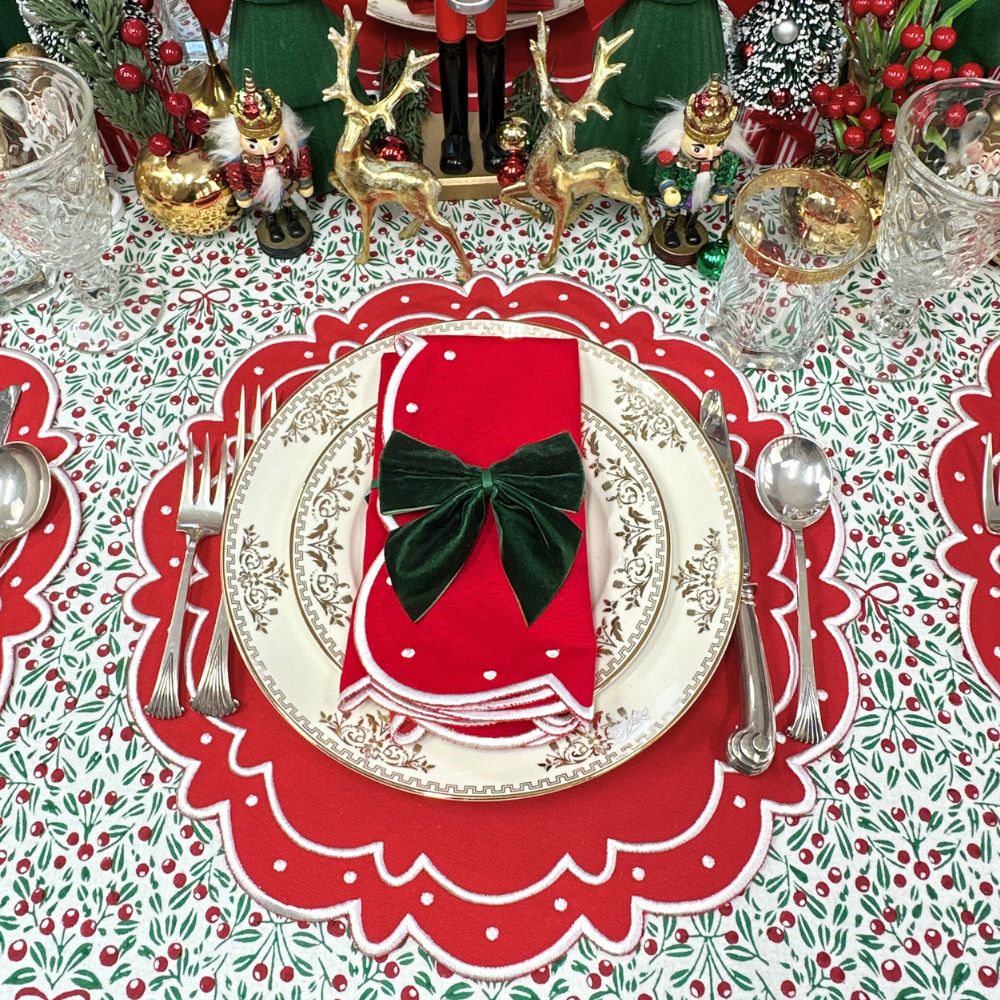 Ava Placemats, Red, Set of 4