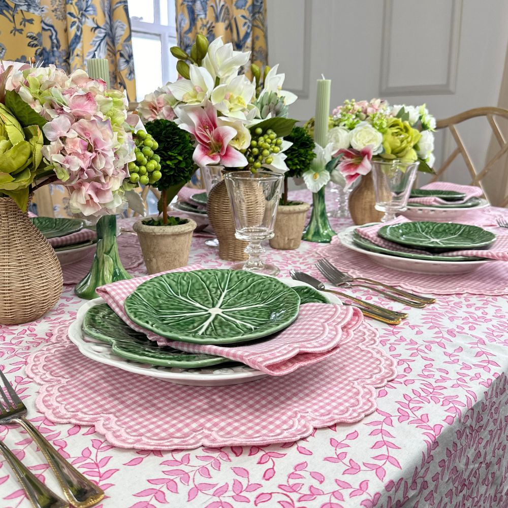 Bettina Pink Gingham Napkins, Set of 4