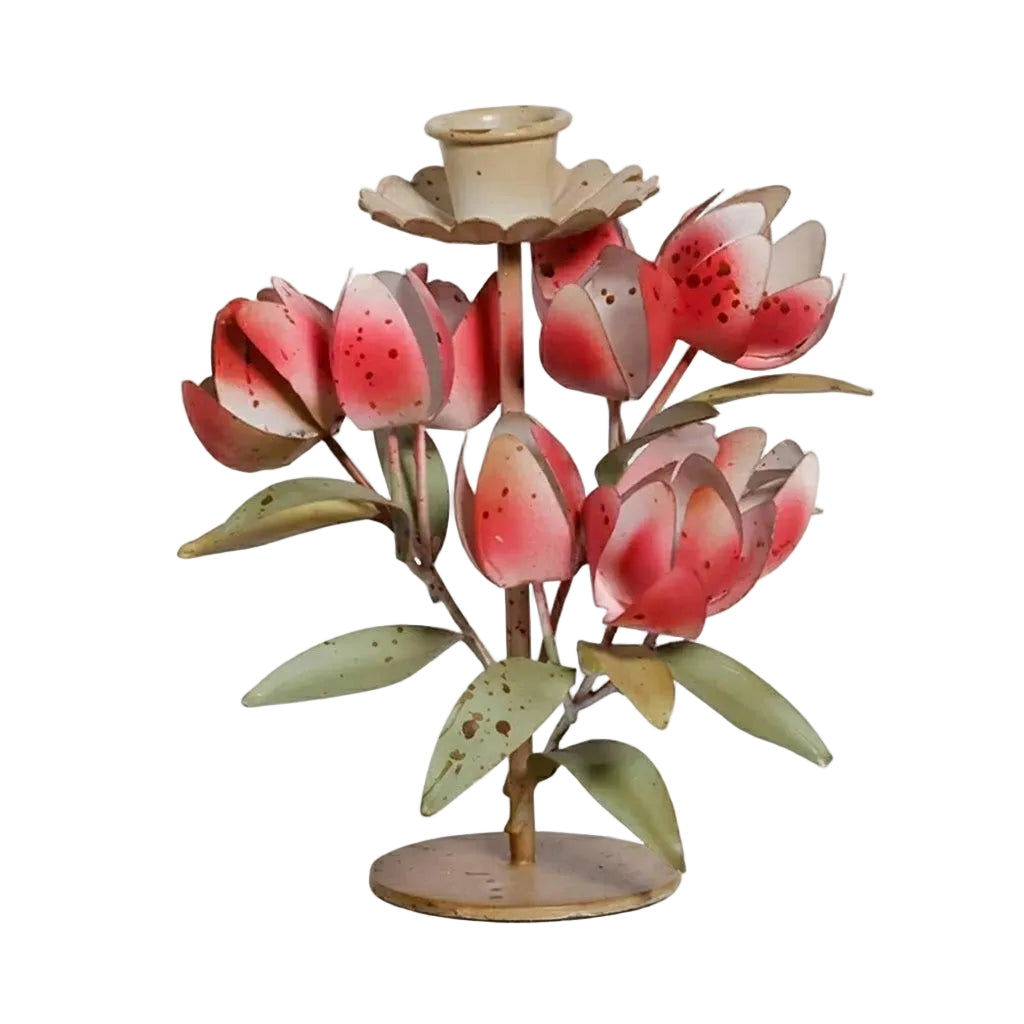 Preslee Tole Taper Candle Holder