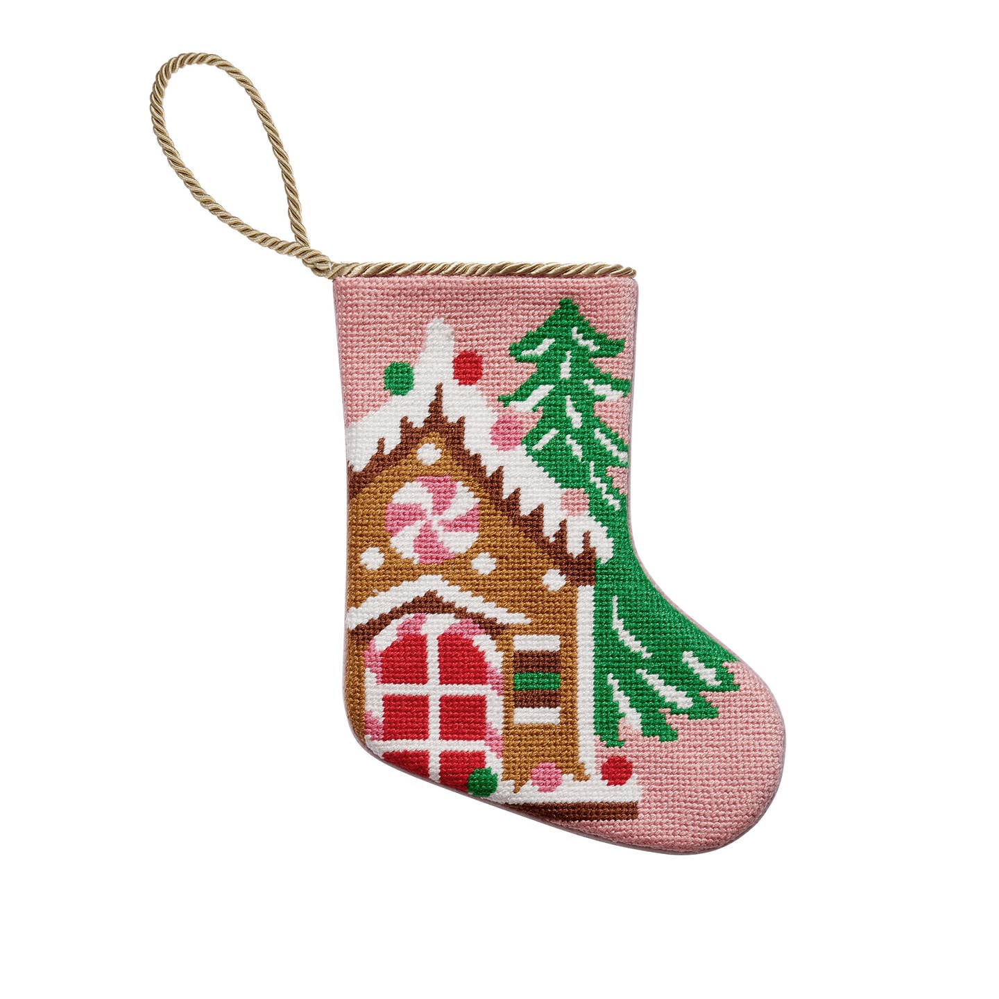 Ginger Manor Miniature Needlepoint Stocking