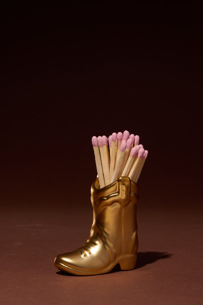 Cowboy Boot Match Holder, Gold