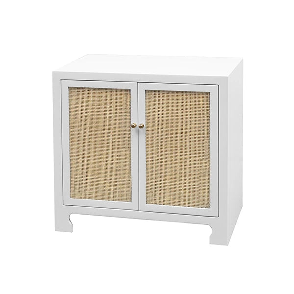 Worlds Away Alden Two Door Cabinet, White