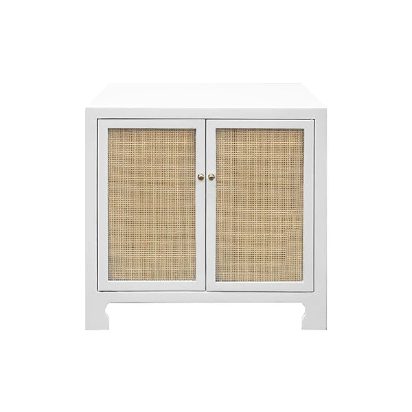 Worlds Away Alden Two Door Cabinet, White