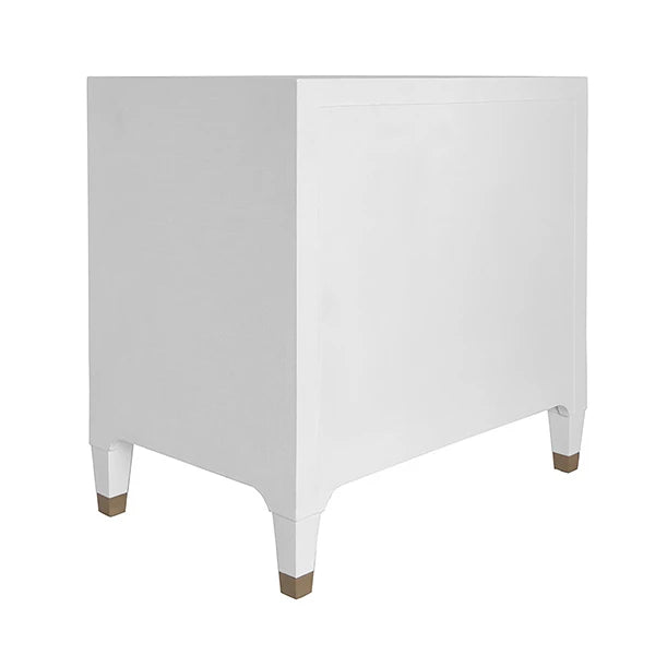 Worlds Amber Side Table, White