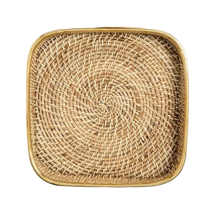 Bliss Hand Woven Rattan Tray, Small