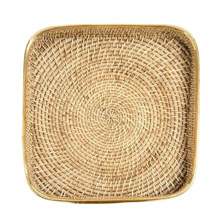 Bliss Hand Woven Rattan Tray, Large