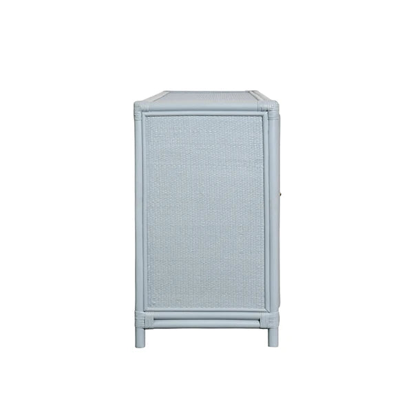 Worlds Away Aria Buffet, Light Blue