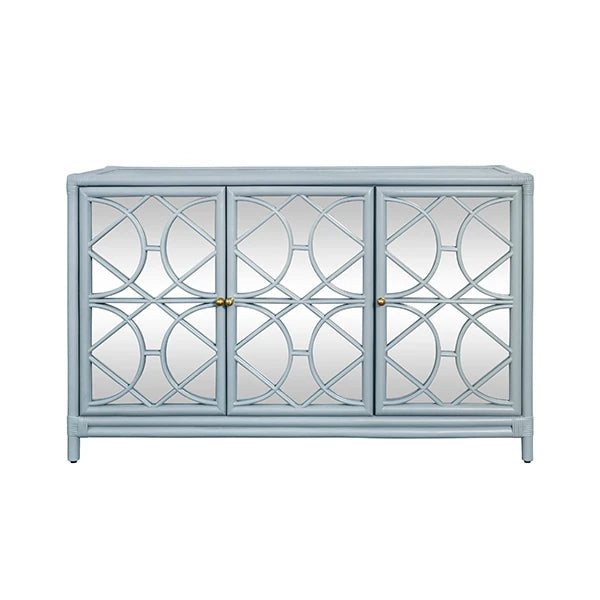 Worlds Away Aria Buffet, Light Blue