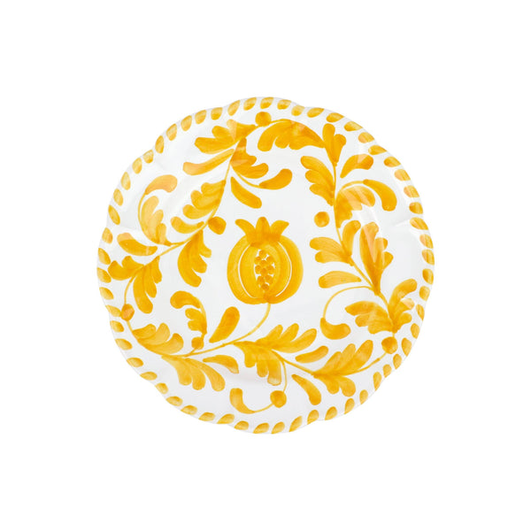 Vietri Arezzo Yellow Salad Plate
