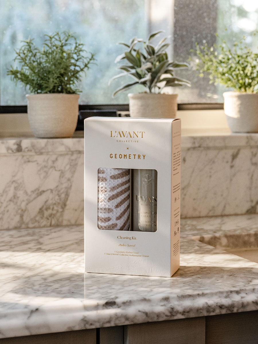L'AVANT x Geometry Cleaning Kit, Ambre Santal