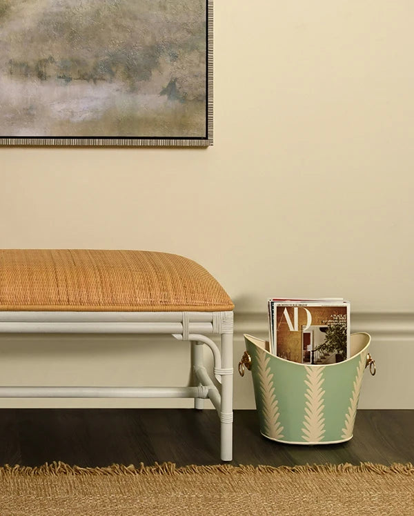Worlds Away Asha Rattan Bench