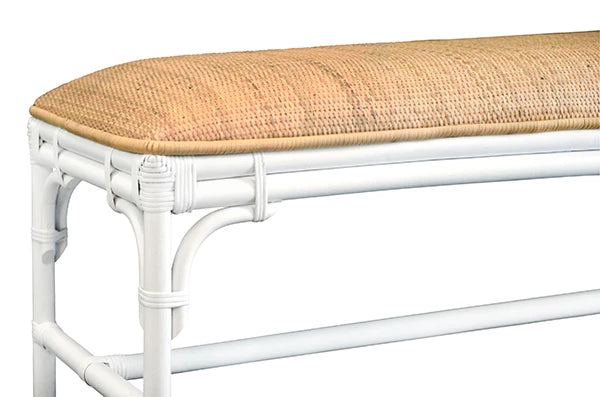 Worlds Away Asha Rattan Bench