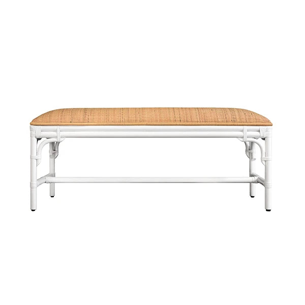 Worlds Away Asha Rattan Bench