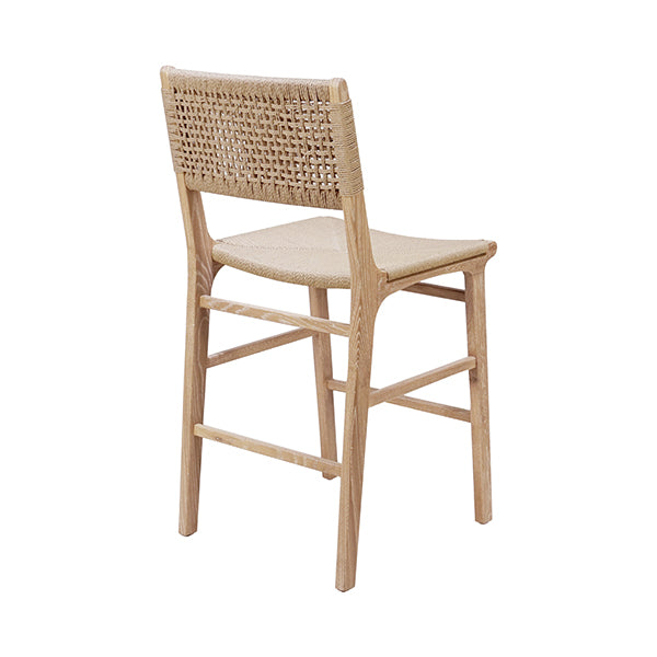 Worlds Away Astrid Counter Stool, Cerused Oak