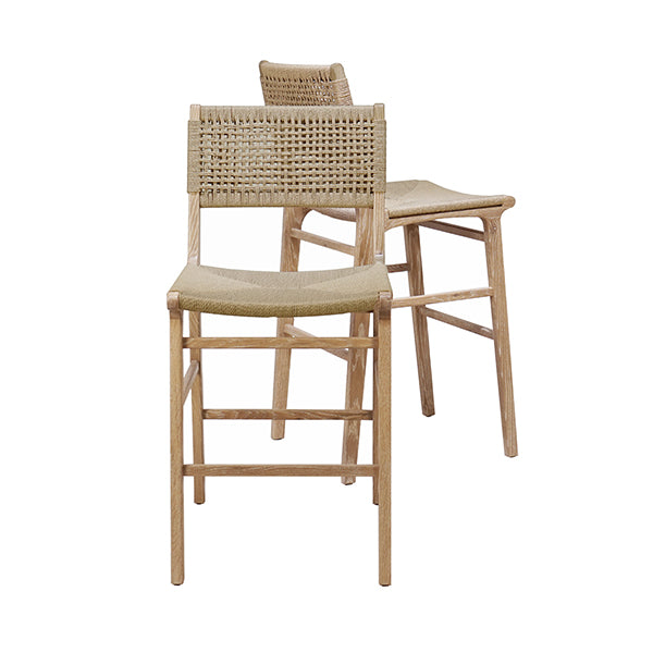 Worlds Away Astrid Counter Stool, Cerused Oak