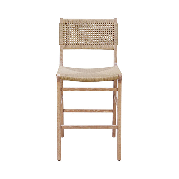 Worlds Away Astrid Counter Stool, Cerused Oak