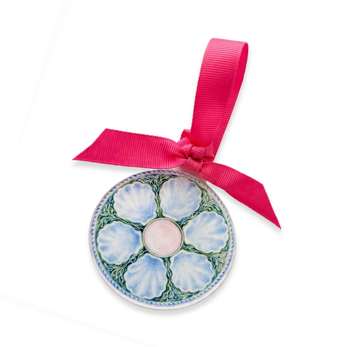 Acrylic Oyster Plate Ornaments, Set of 6