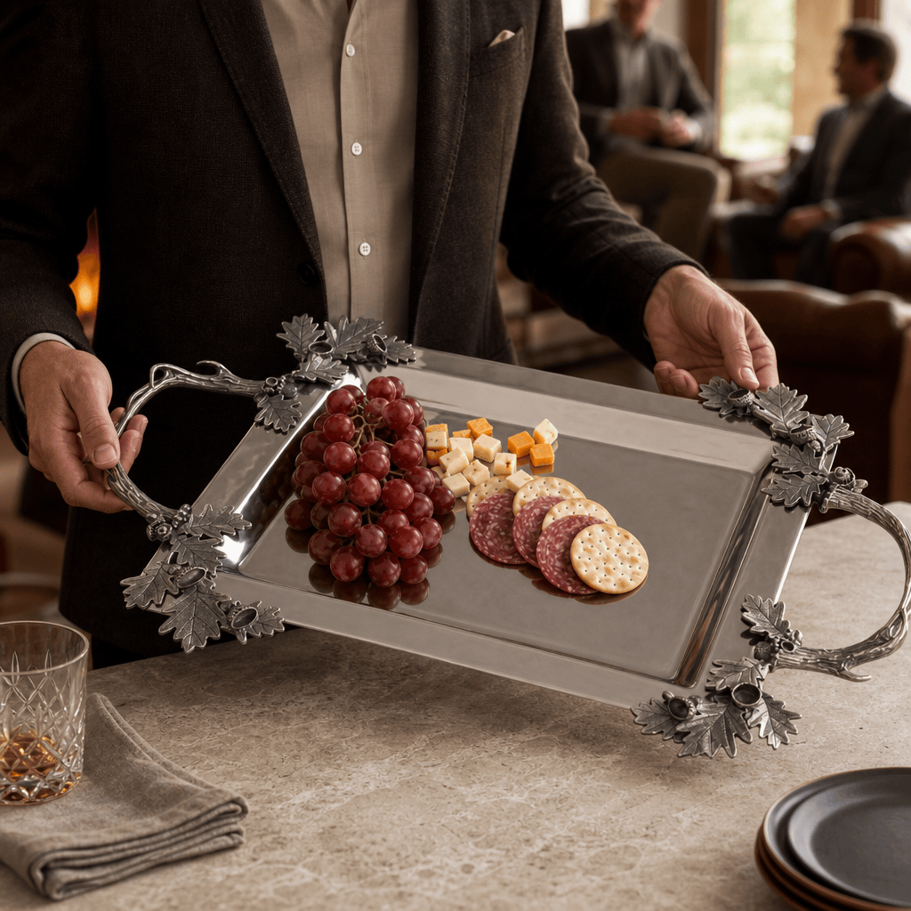 Fallen Antler Stainless Serving Tray