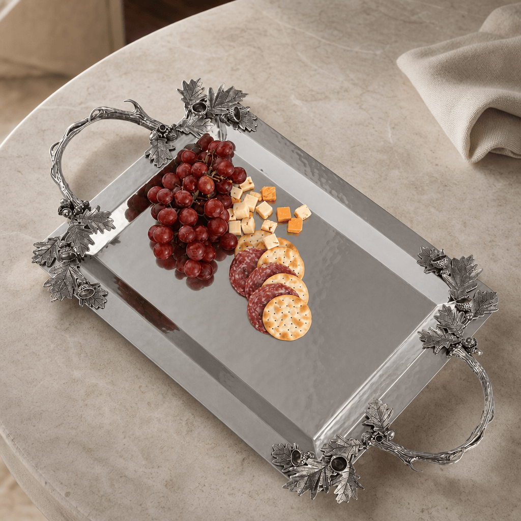 Fallen Antler Stainless Serving Tray