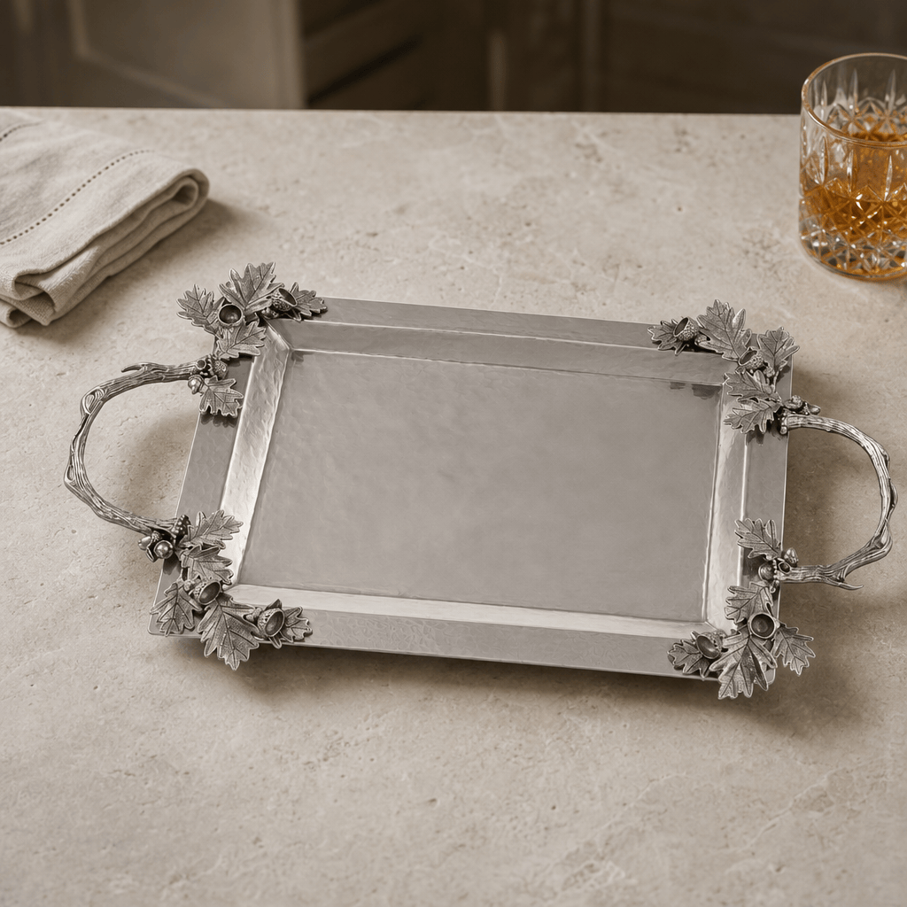 Fallen Antler Stainless Serving Tray