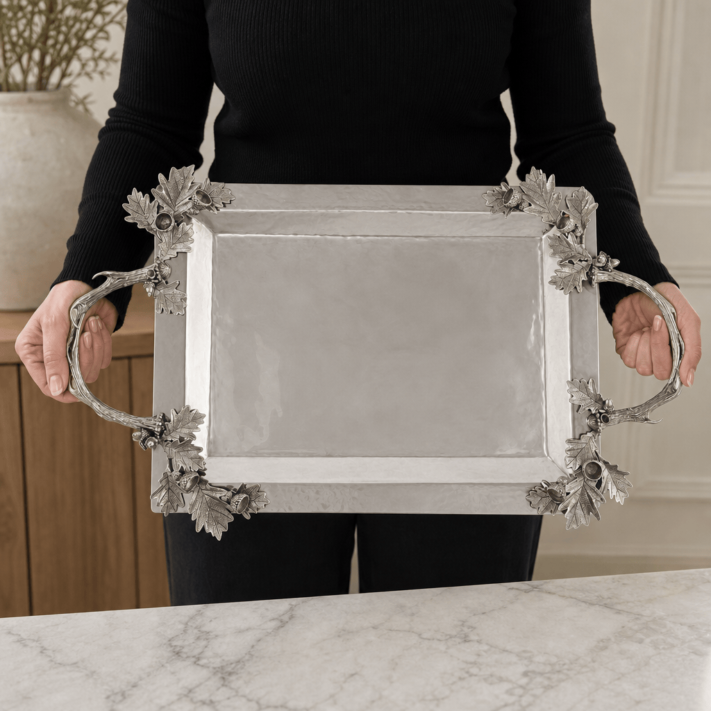 Fallen Antler Stainless Serving Tray