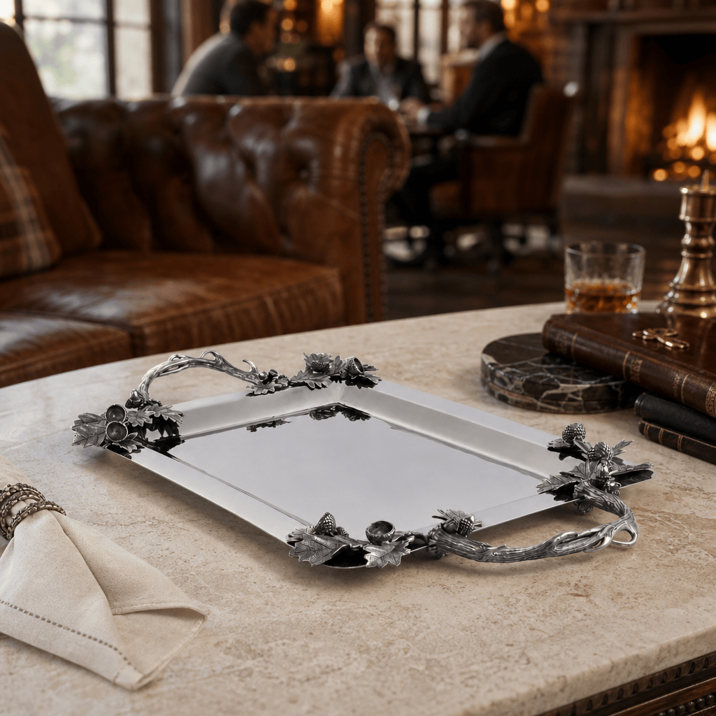 Fallen Antler Stainless Serving Tray