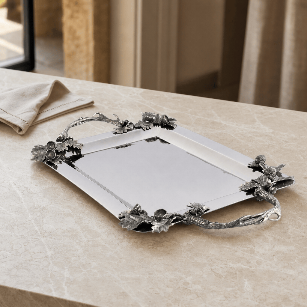 Fallen Antler Stainless Serving Tray