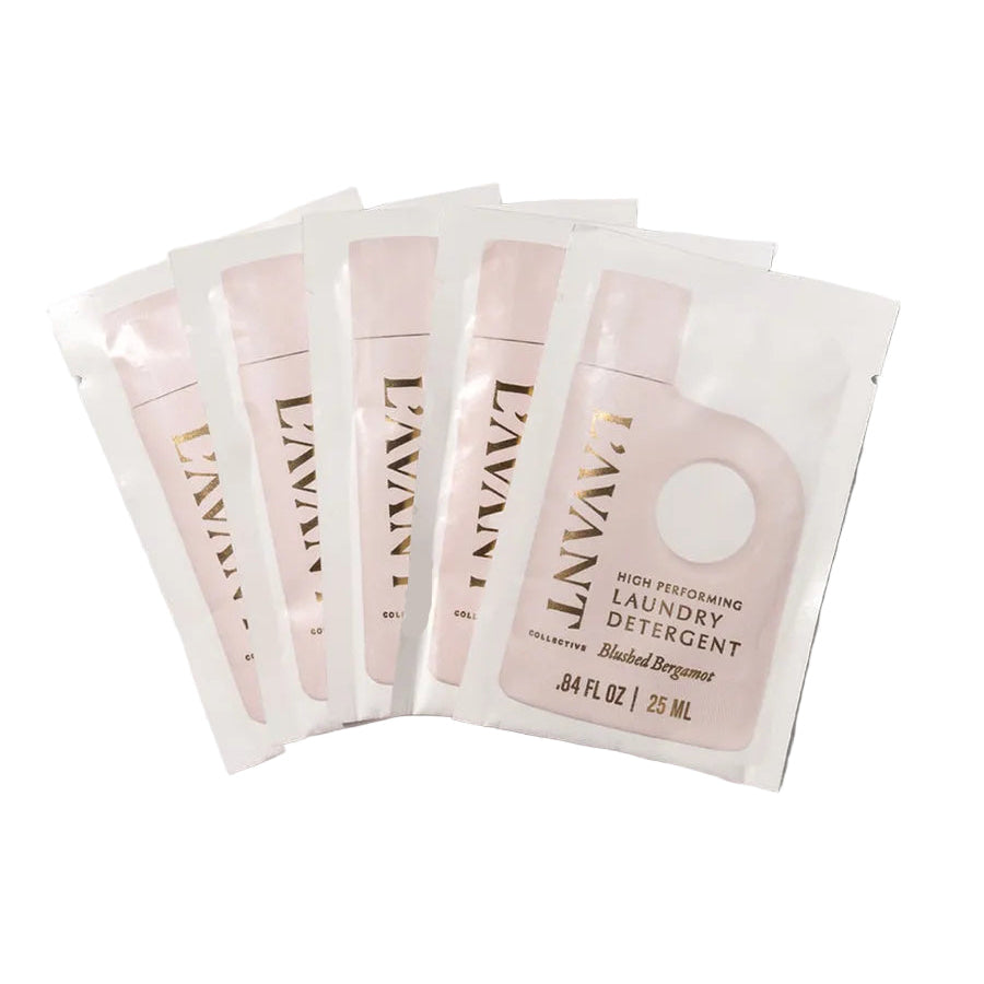 Laundry Detergent Travel Pack Set of 5, Blushed Bergamot