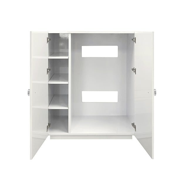 Worlds Away Beau Cabinet, White